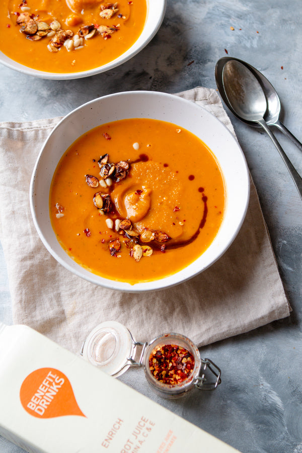 Squash and Carrot Spiced Soup
