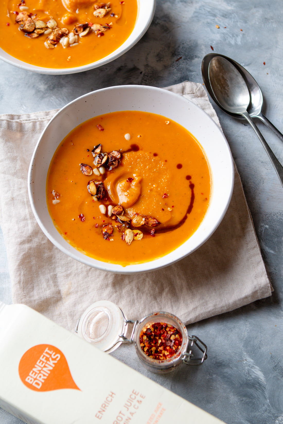 Squash and Carrot Spiced Soup